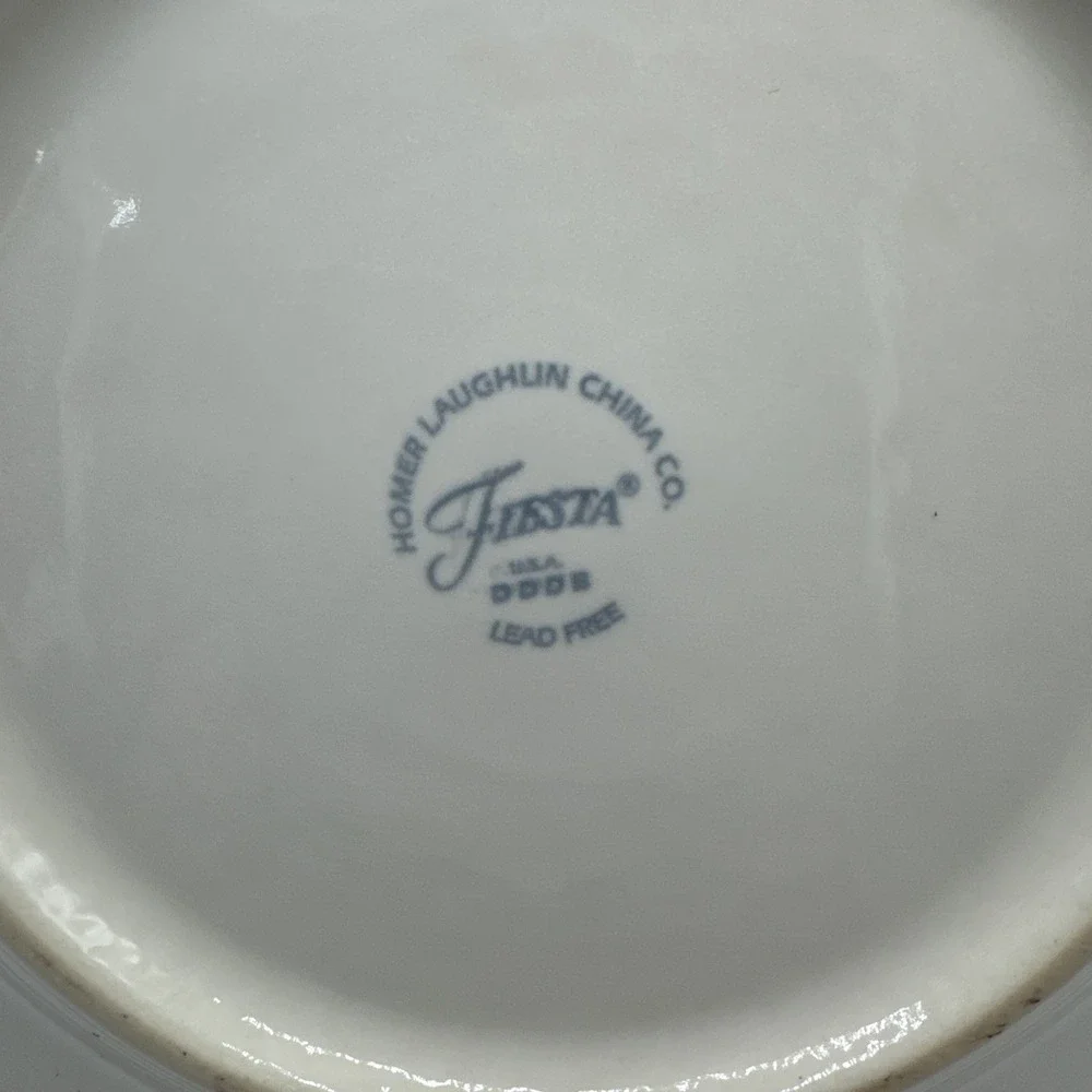 Fiestaware St Patricks Lunch Plate Fiesta White 9 inch Luncheon NEW #3